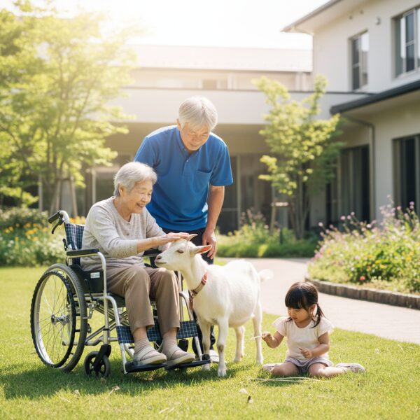 介護施設でのアニマルセラピー事例
